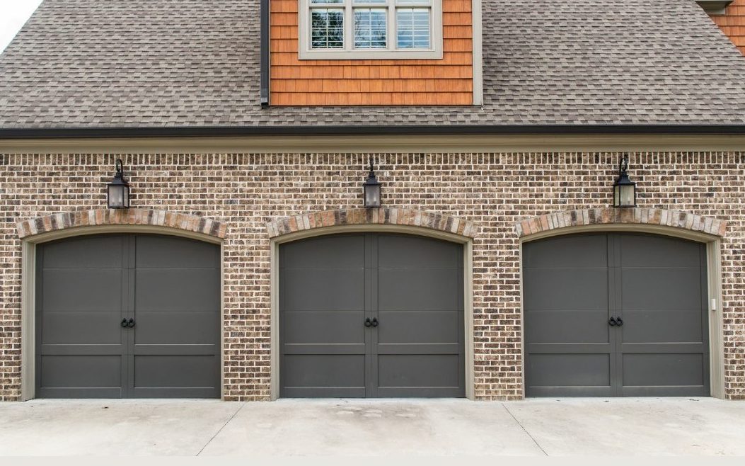 Mix of Stone and Brick - Garage