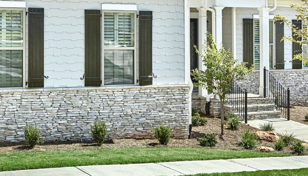 light grey exterior stone veneer