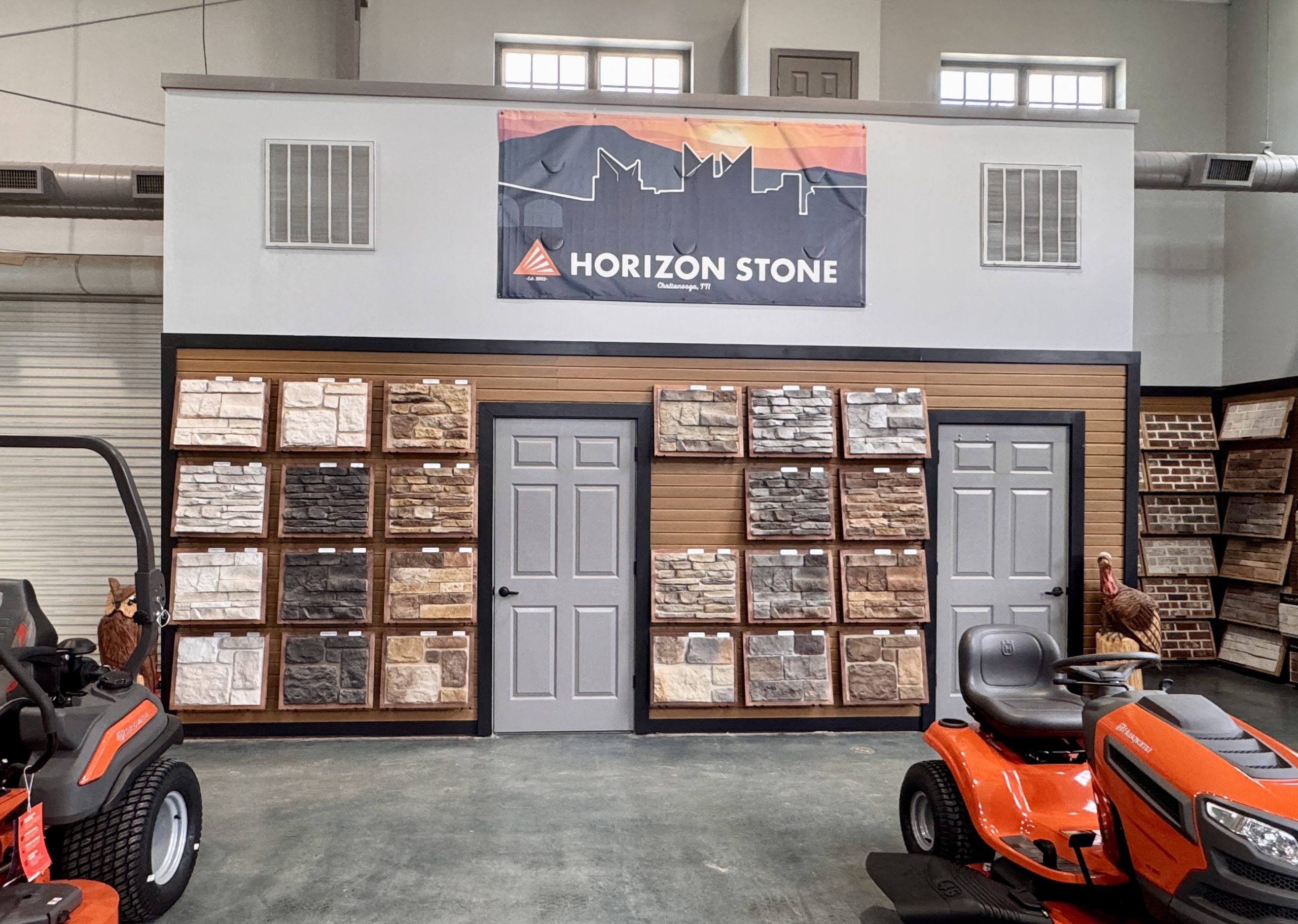 Inside the Elite Stone & Supply showroom in Cartersville, Georgia